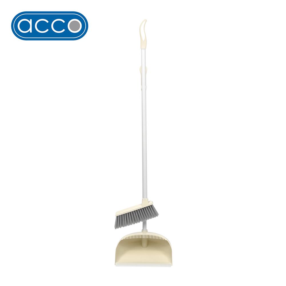 ชุดไม้กวาดพร้อมที่โกยผง ACCO PASTEL สีครีม