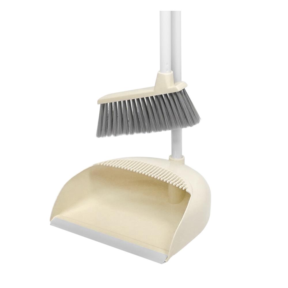 ชุดไม้กวาดพร้อมที่โกยผง ACCO PASTEL สีครีม