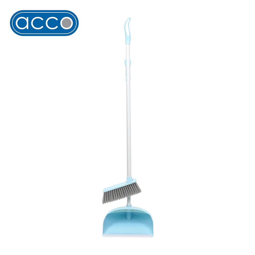 ชุดไม้กวาดพร้อมที่โกยผง ACCO PASTEL สีฟ้า