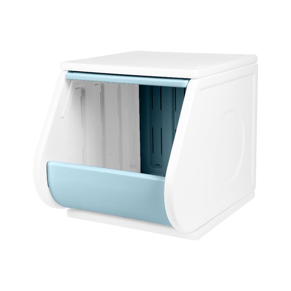 กล่องบานเปิด STACKO LITTLE-P 30x37x31 ซม. สีขาว/ฟ้า