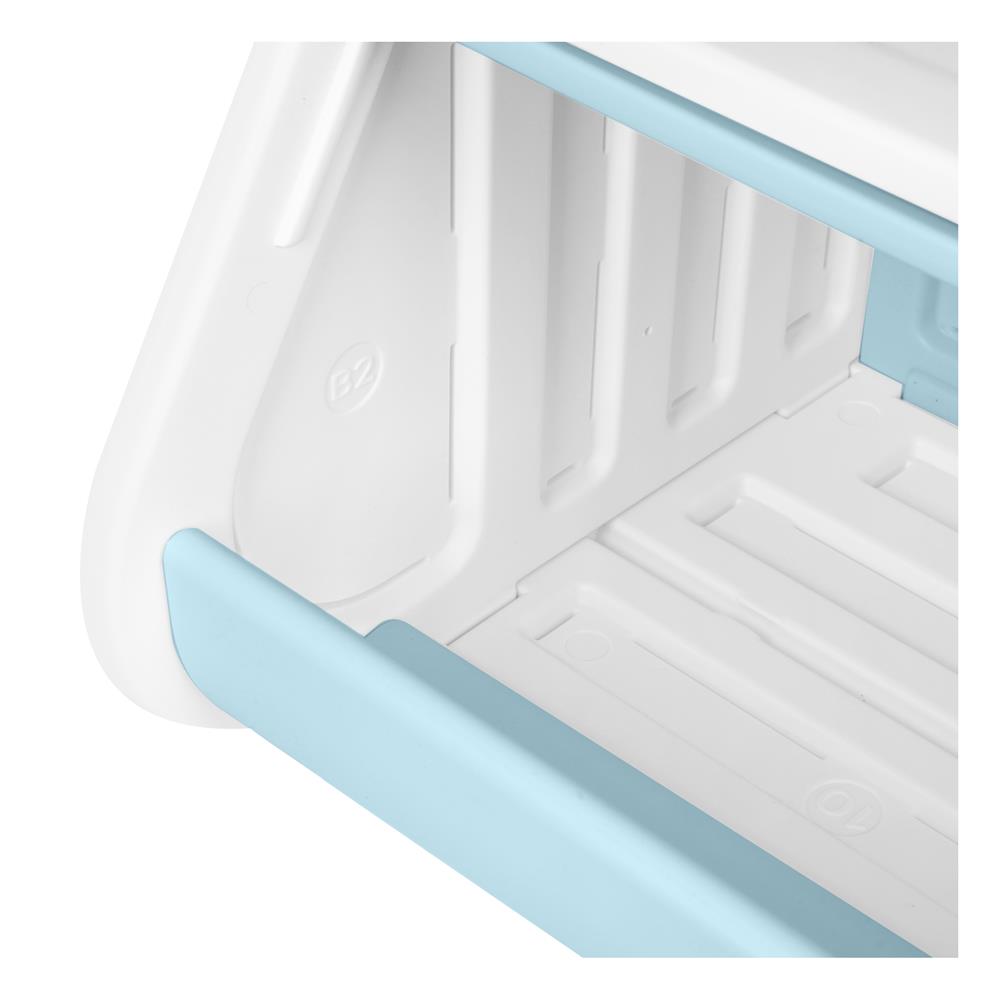 กล่องบานเปิด STACKO LITTLE-P 30x37x31 ซม. สีขาว/ฟ้า