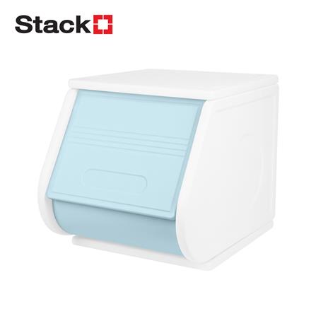 กล่องบานเปิด STACKO LITTLE-P 30x37x31 ซม. สีขาว/ฟ้า_0