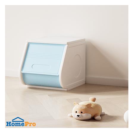 กล่องบานเปิด STACKO LITTLE-P 30x37x31 ซม. สีขาว/ฟ้า_5