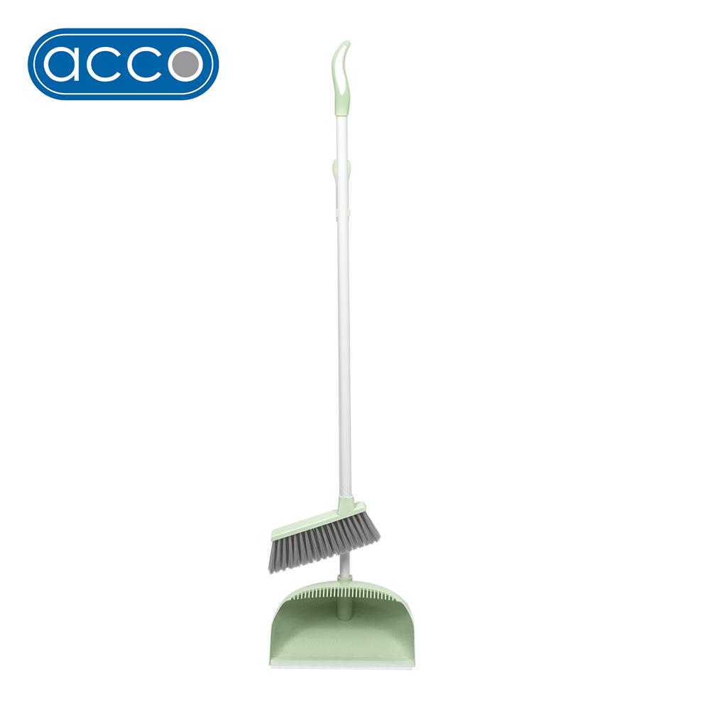ชุดไม้กวาดพร้อมที่โกยผง ACCO PASTEL สีเขียว
