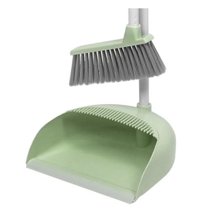 ชุดไม้กวาดพร้อมที่โกยผง ACCO PASTEL สีเขียว_2