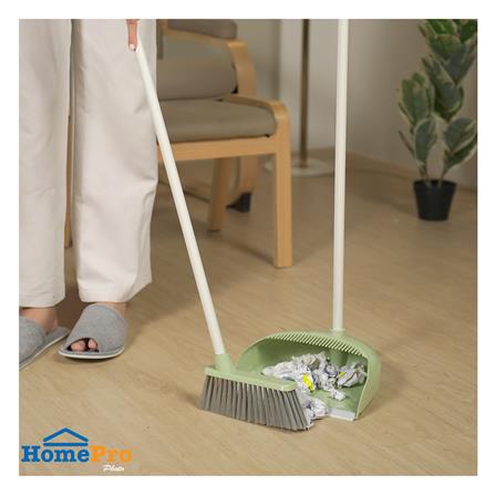 ชุดไม้กวาดพร้อมที่โกยผง ACCO PASTEL สีเขียว_5