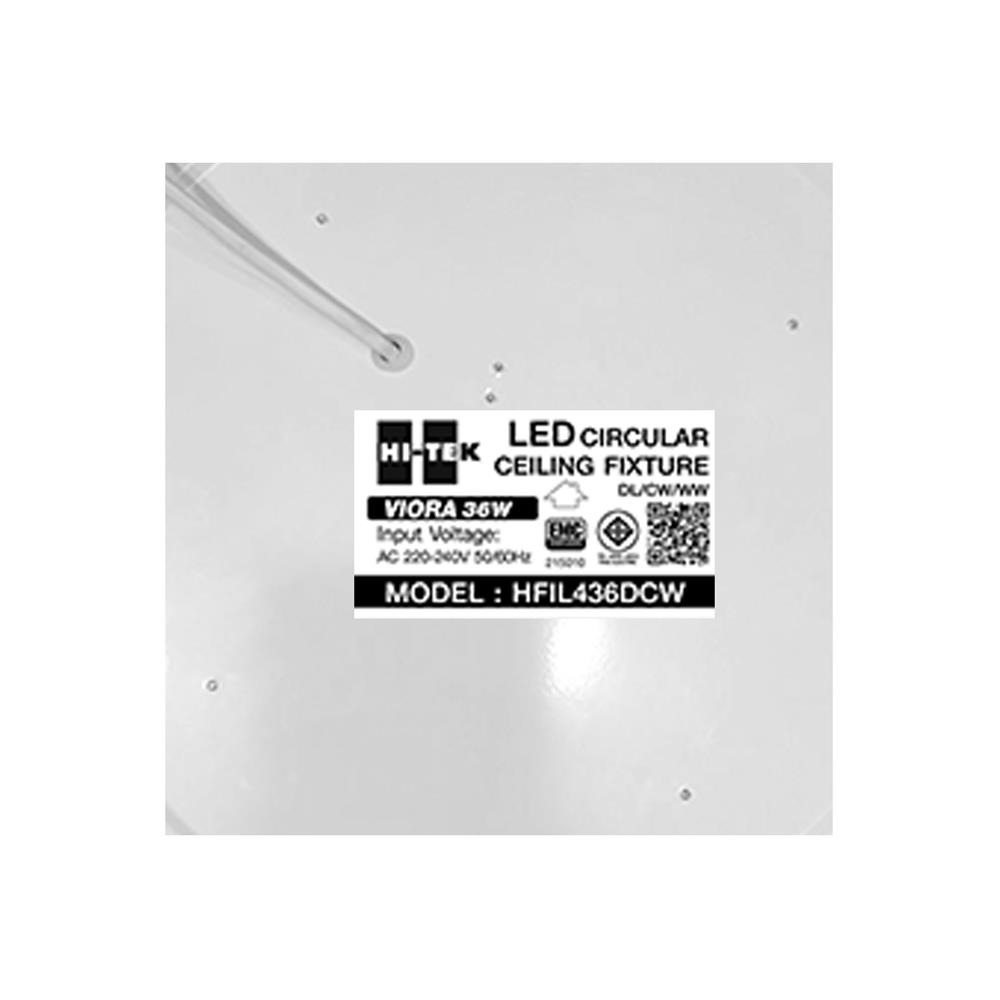 ไฟเพดาน LED HI-TEK HFIL436DCW 15 นิ้ว 36 วัตต์ DAYLIGHT/COOL WHITE/WARM WHITE สีขาว