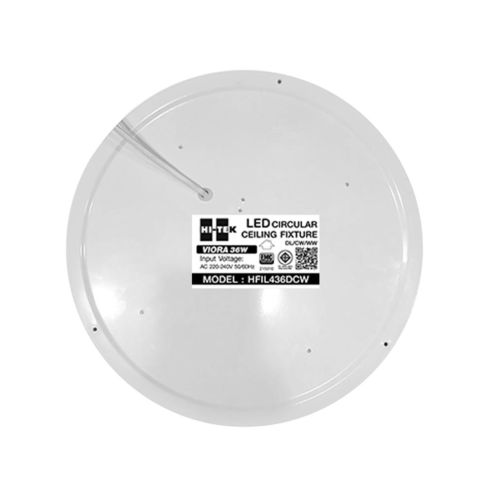 ไฟเพดาน LED HI-TEK HFIL436DCW 15 นิ้ว 36 วัตต์ DAYLIGHT/COOL WHITE/WARM WHITE สีขาว