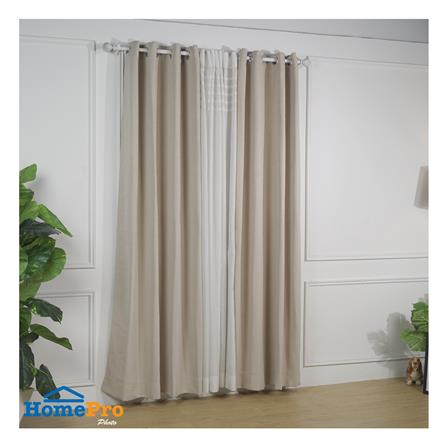 ผ้าม่าน EYELET HOME LIVING STYLE MANTRA UV 130x160 ซม. สีน้ำตาล_3
