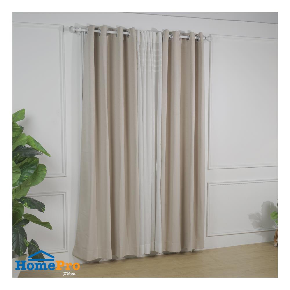 ผ้าม่าน EYELET HOME LIVING STYLE MANTRA UV 130x220 ซม. สีน้ำตาล