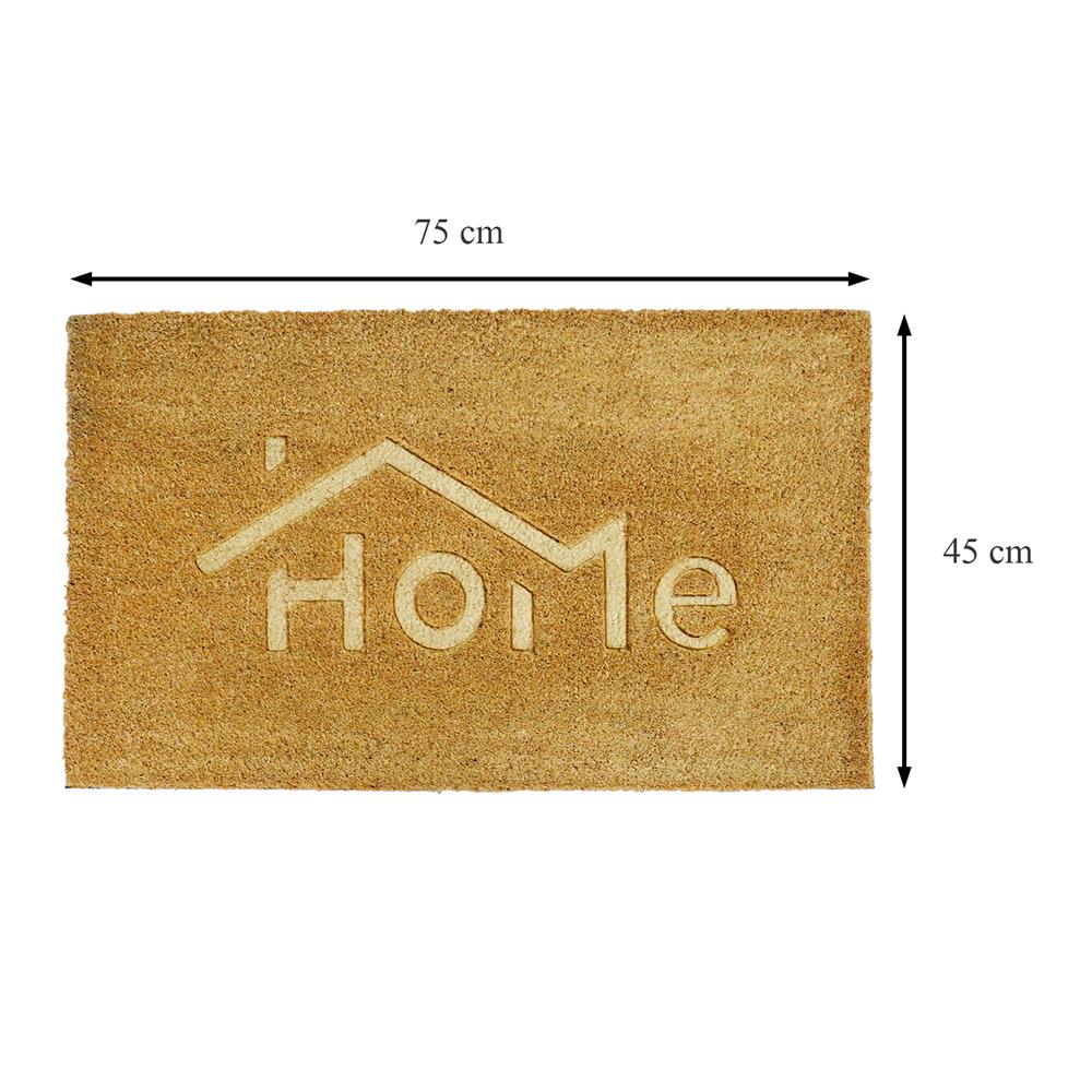 พรมกากมะพร้าว HOME LIVING STYLE HOME 45X75 ซม. สีน้ำตาล