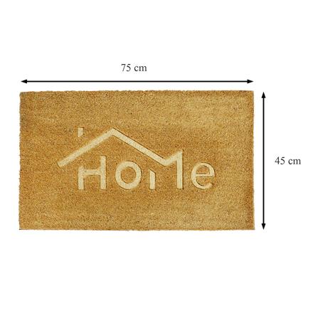 พรมกากมะพร้าว HOME LIVING STYLE HOME 45X75 ซม. สีน้ำตาล_5