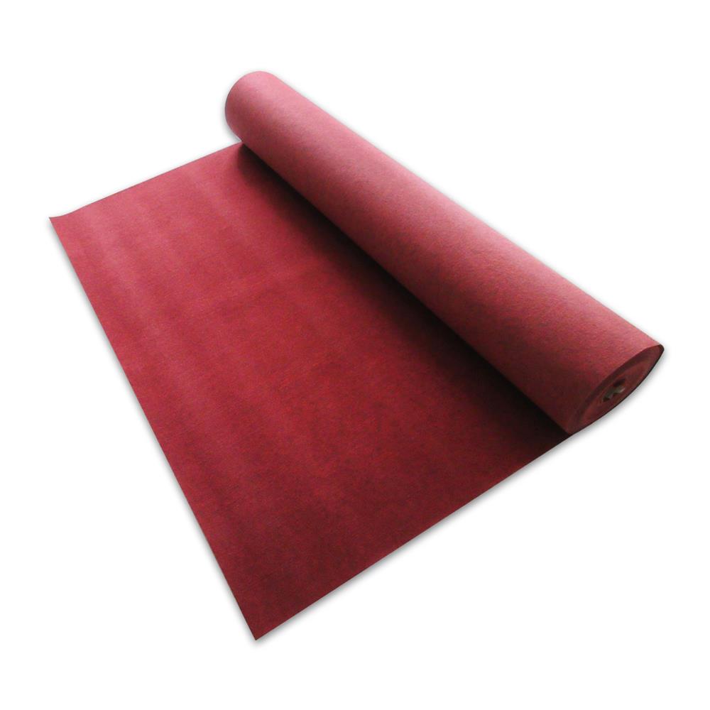 พรมอัดลอน หนา 4 มม. หน้ากว้าง 2 ม. HOME LIVING STYLE PISO สีแดงเข้ม (ตัดขายเป็นเมตร)