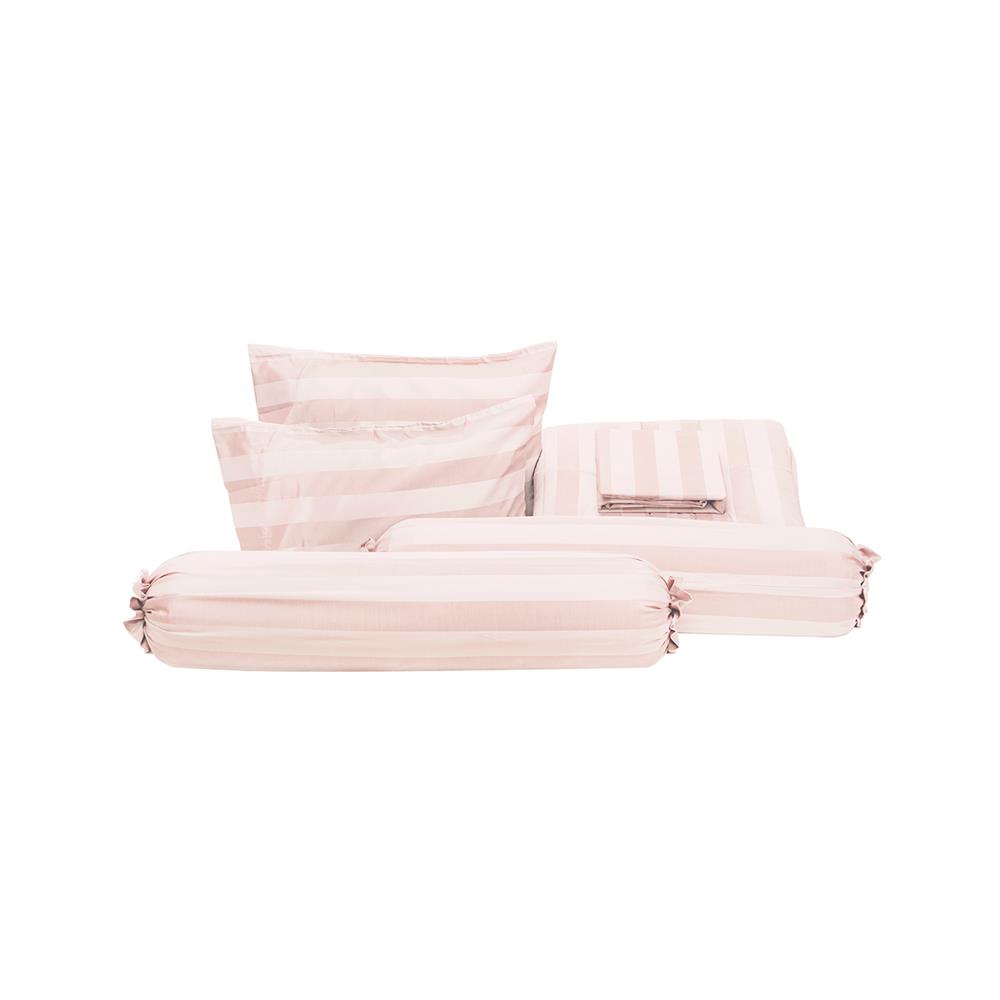 ชุดผ้าปูที่นอน 6 ฟุต (ชุด 6 ชิ้น) PICASSO JASMIME สี ROSE GOLD
