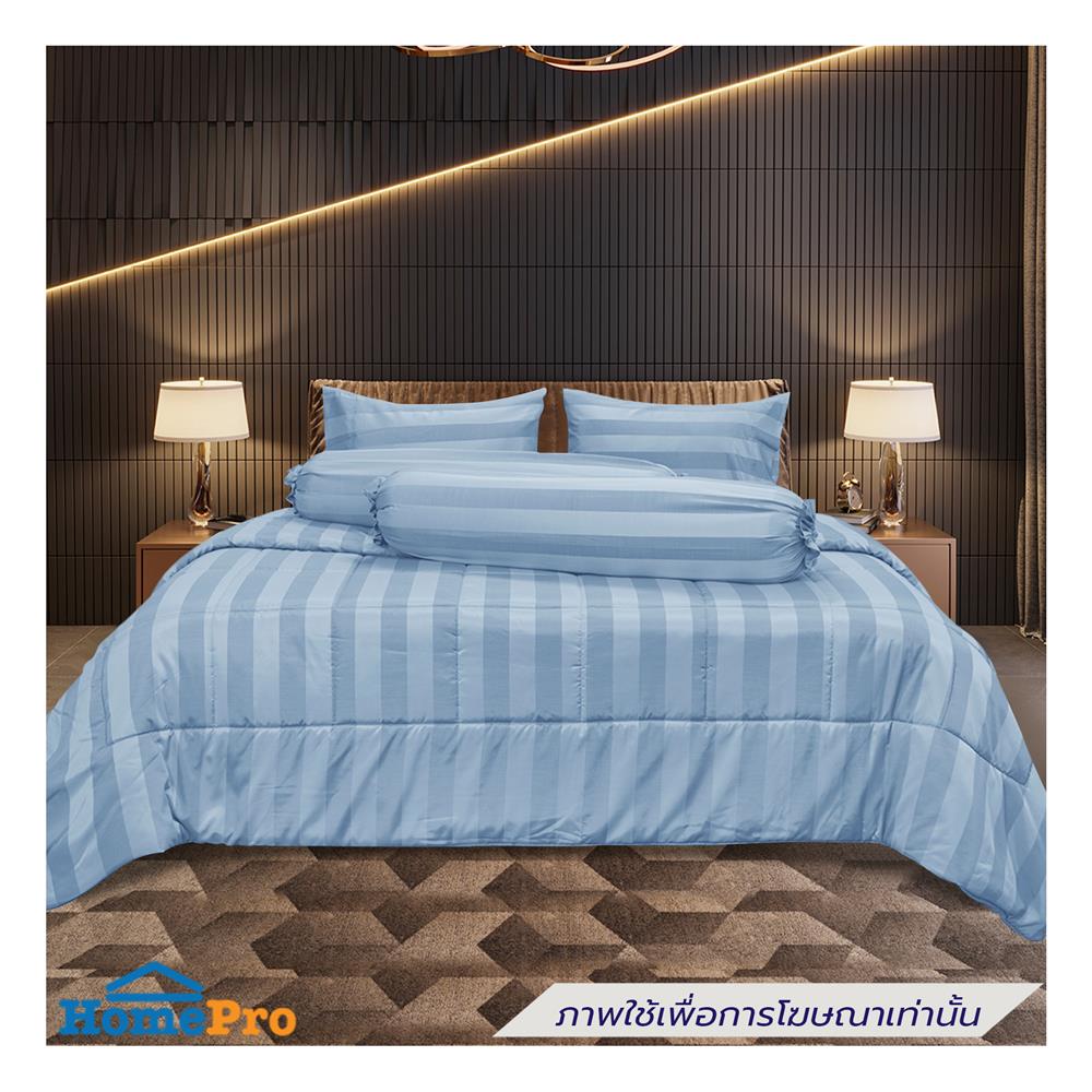 ชุดผ้าปูที่นอน 6 ฟุต (ชุด 6 ชิ้น) PICASSO JASMIME สี BLUE