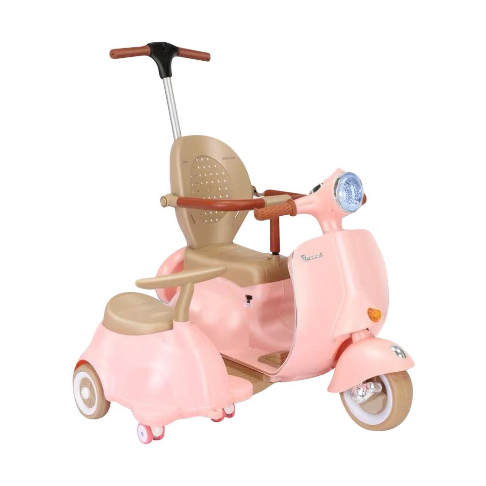 รถพ่วงข้างเด็กไฟฟ้า GRANDE สีชมพู