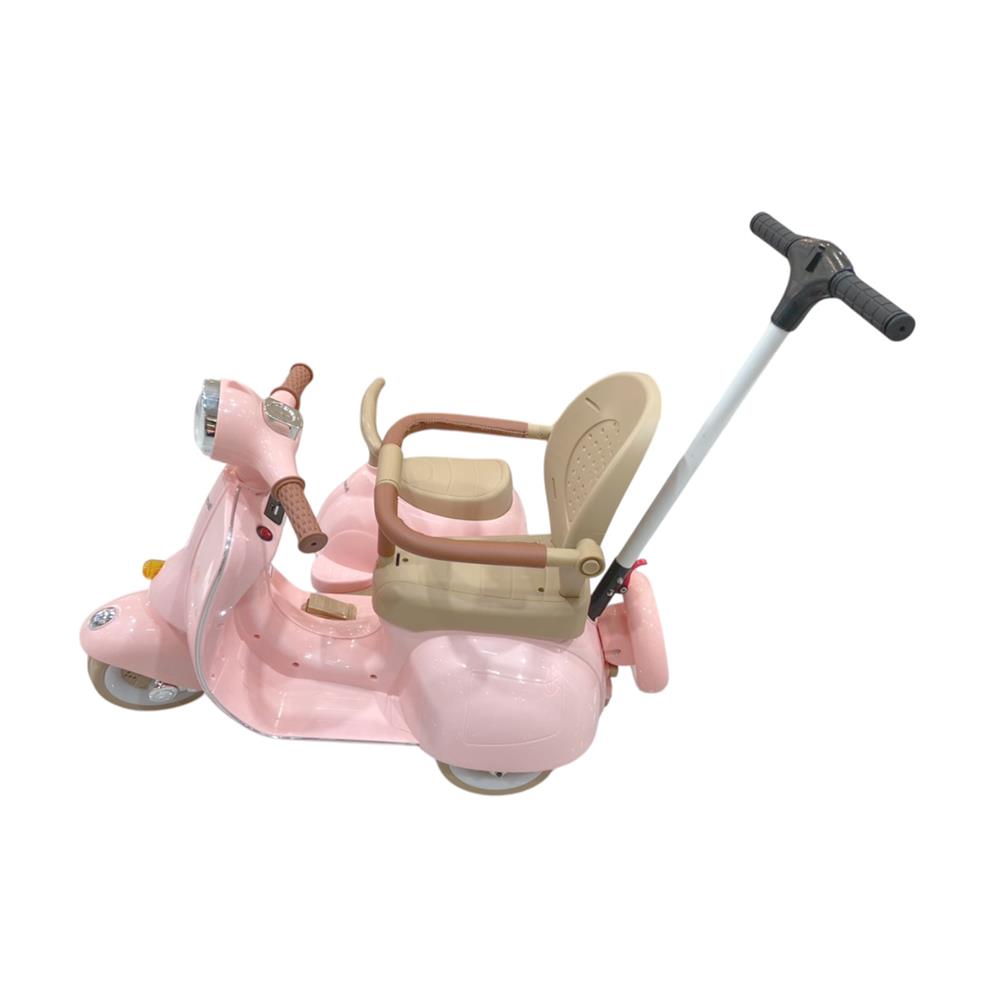 รถพ่วงข้างเด็กไฟฟ้า GRANDE สีชมพู