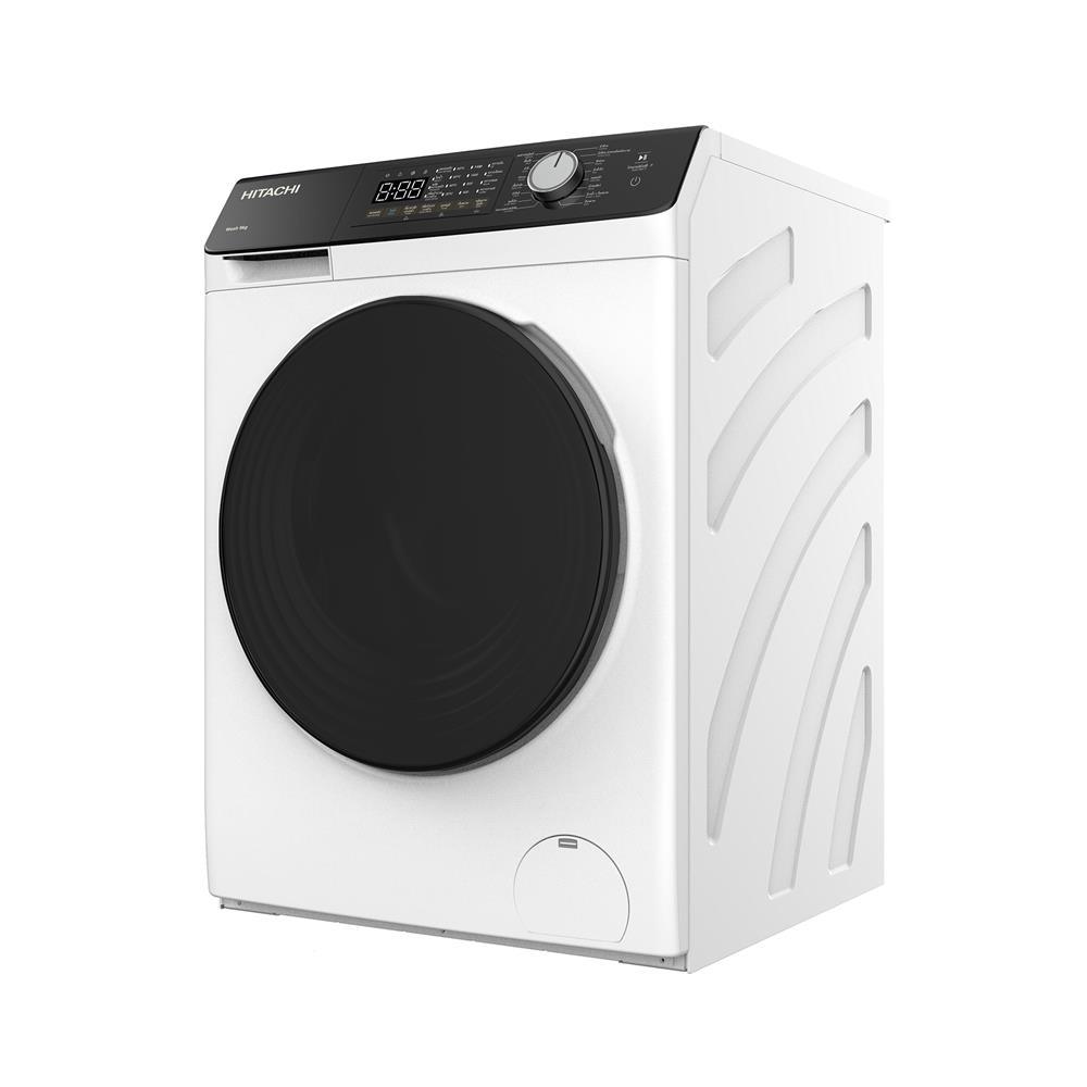 เครื่องซักผ้าฝาหน้า HITACHI BD-904HVOW 9 กก. 1400RPM อินเวอร์เตอร์ สีขาว