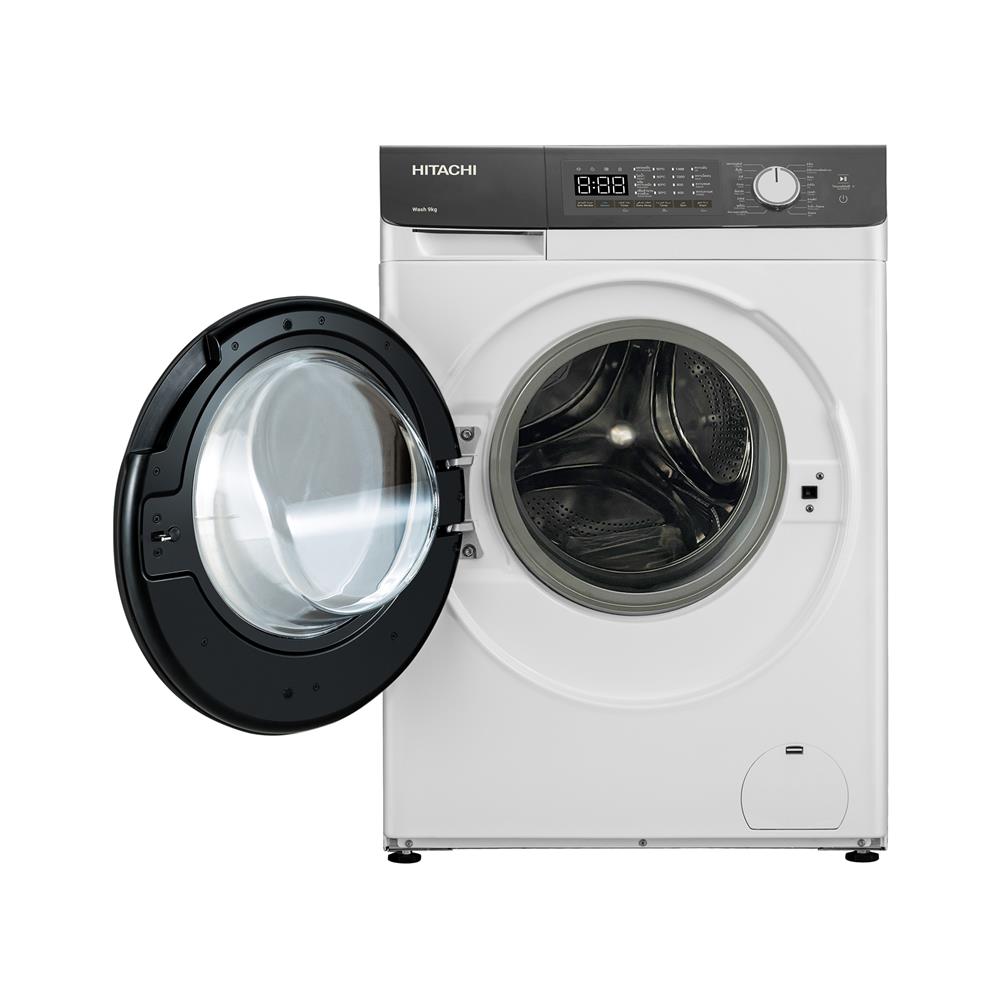 เครื่องซักผ้าฝาหน้า HITACHI BD-904HVOW 9 กก. 1400RPM อินเวอร์เตอร์ สีขาว