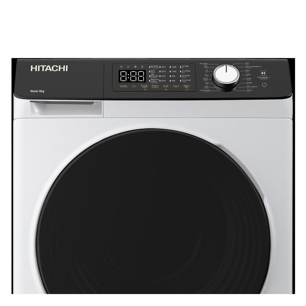 เครื่องซักผ้าฝาหน้า HITACHI BD-904HVOW 9 กก. 1400RPM อินเวอร์เตอร์ สีขาว