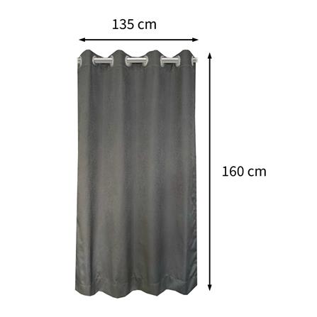 ผ้าม่าน EYELET HOME LIVING STYLEALYSIA UV 135X160 ซม. สีเทา_5