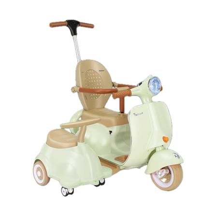 รถพ่วงข้างเด็กไฟฟ้า GRANDE สีเขียว