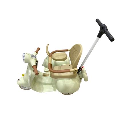 รถพ่วงข้างเด็กไฟฟ้า GRANDE สีเขียว_2