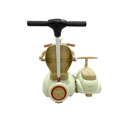 รถพ่วงข้างเด็กไฟฟ้า GRANDE สีเขียว_4