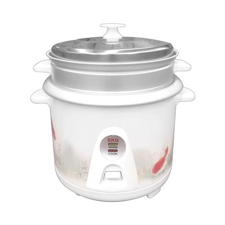 หม้อหุงข้าว MANUAL 1.8 ลิตร SKG SK-518 ลายปลาทอง สีขาว_0