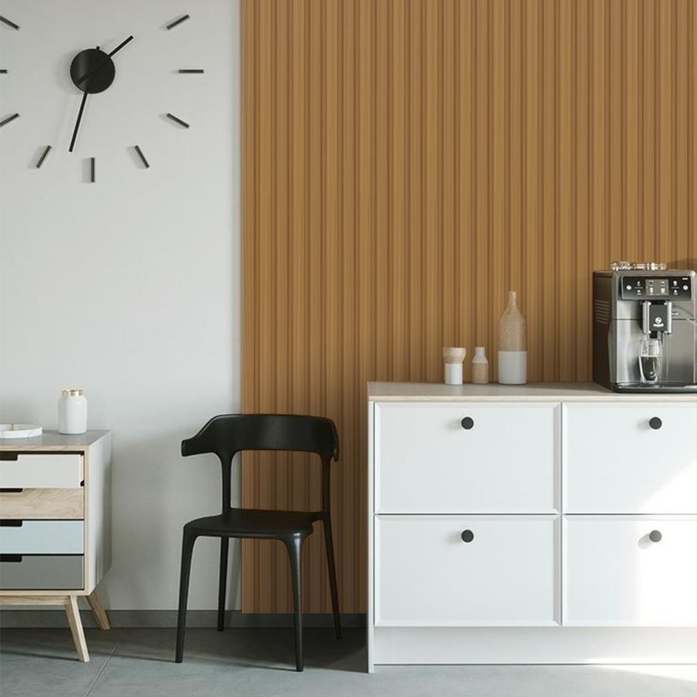 แผ่นผนัง PVC INOVAR FLOOR WPE885A 19.3x1.2x240 ซม. สี THAI TEAK