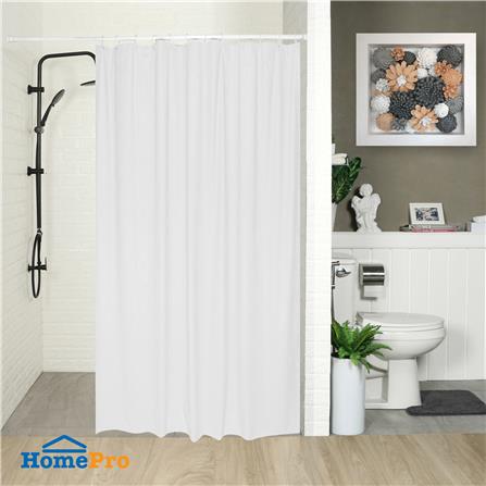 ม่านห้องน้ำ PVC WSP SCB-3M/WHITE 180x200 ซม._3