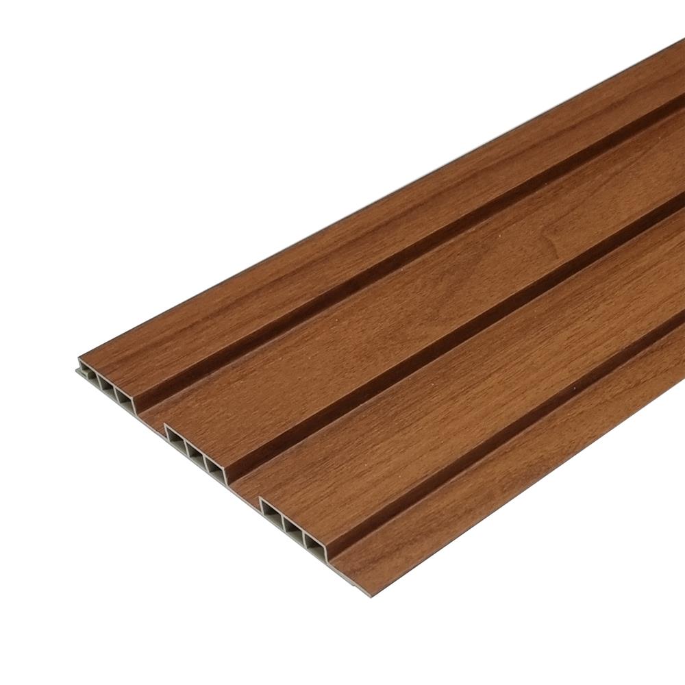 แผ่นผนัง PVC INOVAR FLOOR WPE863A 19.3x1.2x240 ซม. สี BURMESE TEAK