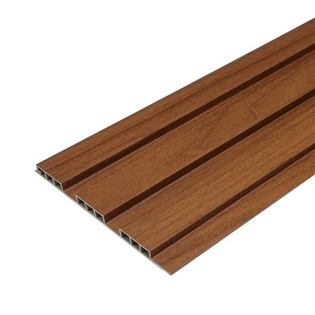 แผ่นผนัง PVC INOVAR FLOOR WPE863A 19.3x1.2x240 ซม. สี BURMESE TEAK
