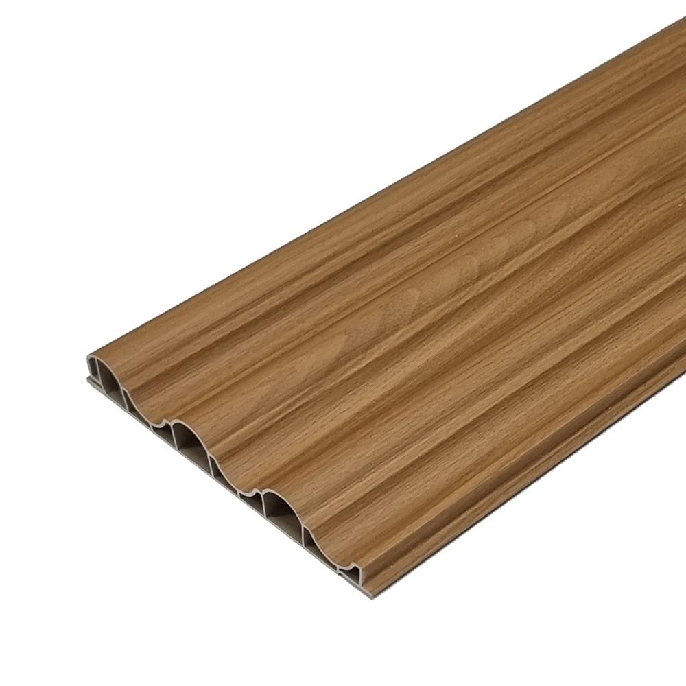 แผ่นผนัง PVC INOVAR FLOOR WPG885A 14.7x1.9x240 ซม. สี THAI TEAK