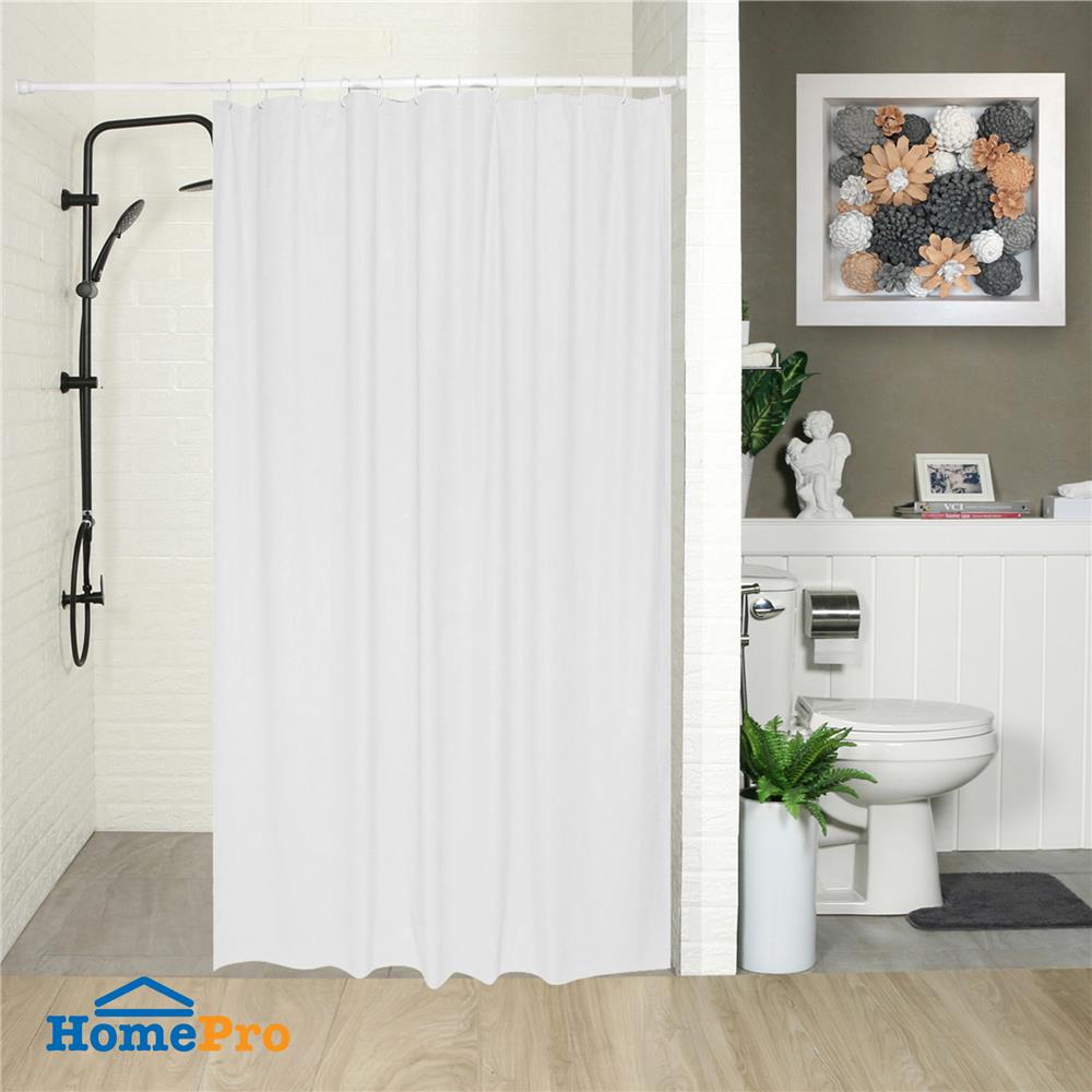 ม่านห้องน้ำ PVC WSP SCB-3/WHITE 180x180 ซม.