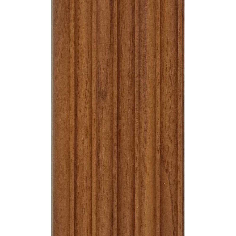 แผ่นผนัง PVC INOVAR FLOOR WPG863A 14.7x1.9x240 ซม. สี BURMESE TEAK