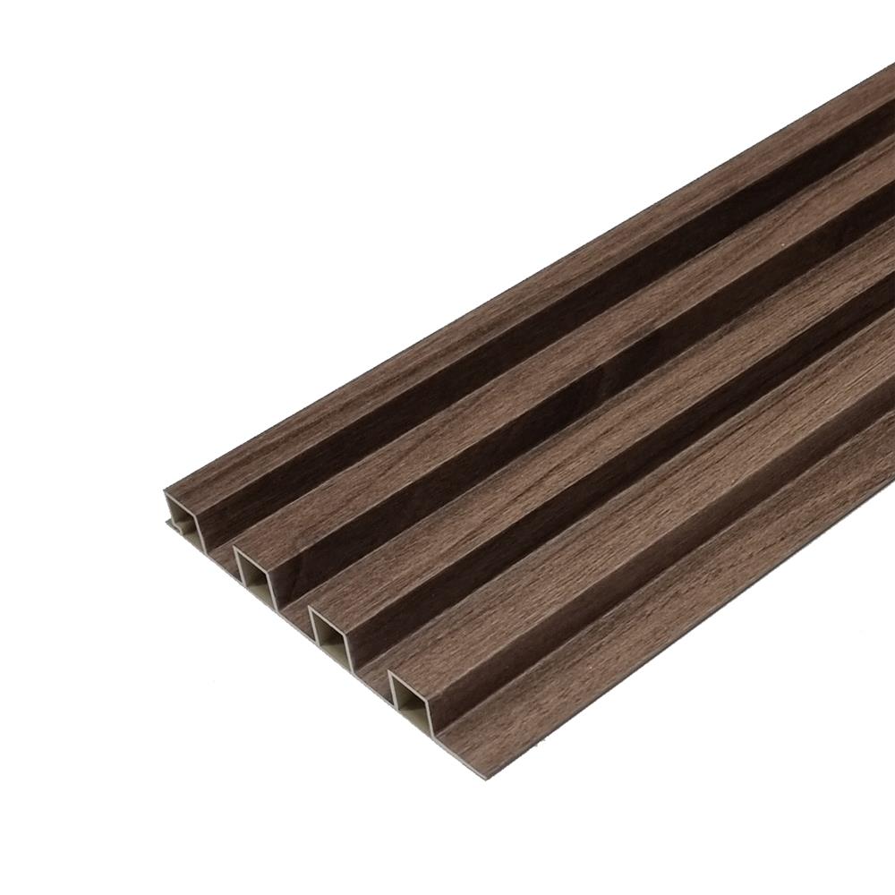 แผ่นผนัง PVC INOVAR FLOOR WPB870A 16x2x240 ซม. สี ENGLISH WALNUT