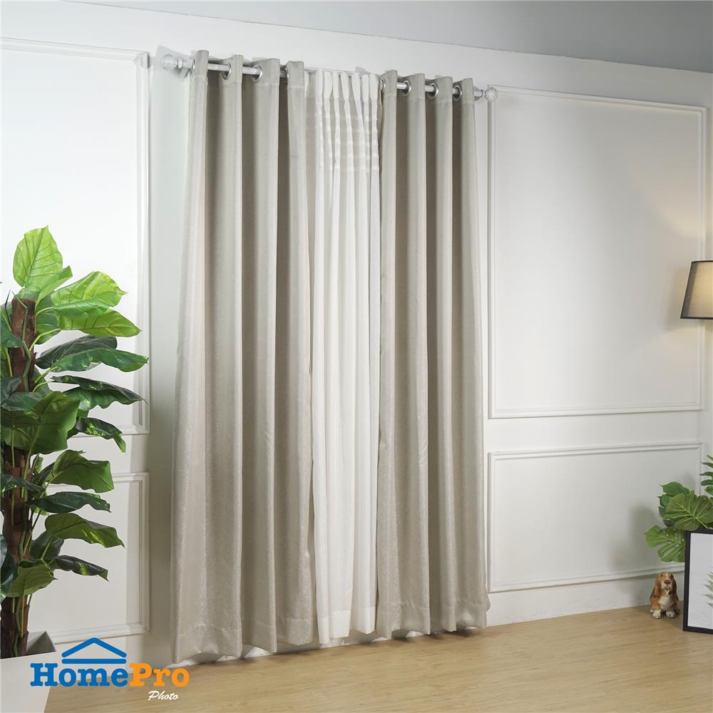 ผ้าม่าน EYELET HOME LIVING STYLE ALYSIA UV 135X220 ซม. สีครีม