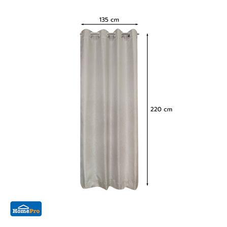 ผ้าม่าน EYELET HOME LIVING STYLE ALYSIA UV 135X220 ซม. สีครีม_6