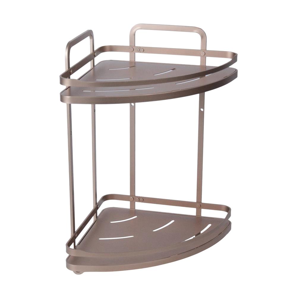 ชั้นแขวนเข้ามุม 2 ชั้น MOYA K250425T สีบรอนซ์ทอง