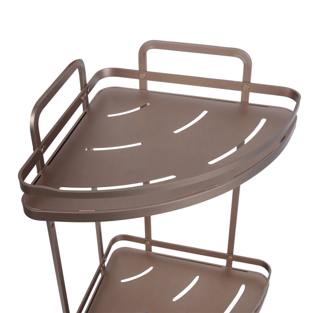 ชั้นแขวนเข้ามุม 2 ชั้น MOYA K250425T สีบรอนซ์ทอง