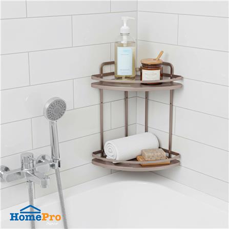 ชั้นแขวนเข้ามุม 2 ชั้น MOYA K250425T สีบรอนซ์ทอง_5