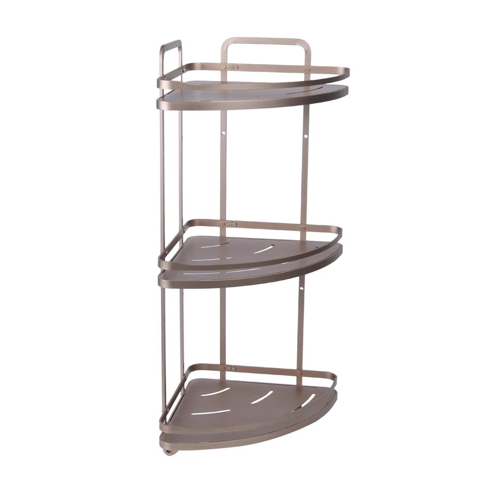 ชั้นแขวนเข้ามุม 3 ชั้น MOYA K250426T สีบรอนซ์ทอง