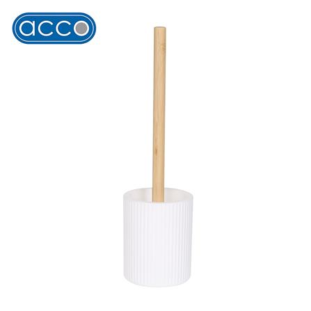 ชุดแปรงล้างสุขภัณฑ์กลมพร้อมฐาน ACCO MOKU สีขาว_0