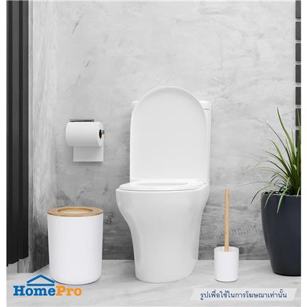 ชุดแปรงล้างสุขภัณฑ์กลมพร้อมฐาน ACCO MOKU สีขาว_1