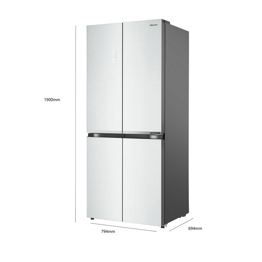 ตู้เย็น MULTI DOOR HISENSE RQ662N4TWU 18 คิว กระจกขาว