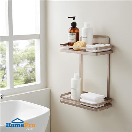 ชั้นแขวนติดผนัง 2 ชั้น MOYA K250427T สีบรอนซ์ทอง_6