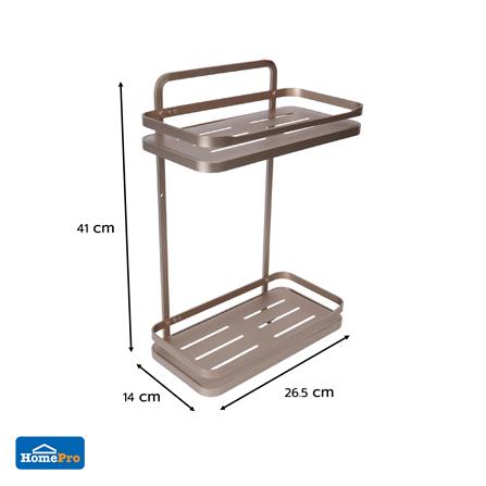 ชั้นแขวนติดผนัง 2 ชั้น MOYA K250427T สีบรอนซ์ทอง_8