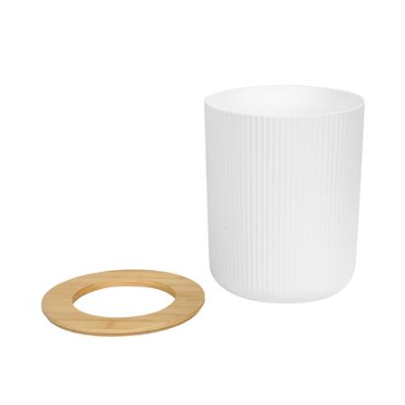 ถังขยะกลม ACCO MOKU 6 ลิตร สีขาว_1