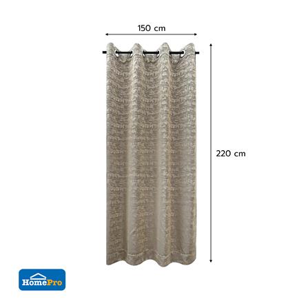 ผ้าม่าน EYELET HOME LIVING STYLE CORDY UV 150X220 ซม. สีน้ำตาล_4
